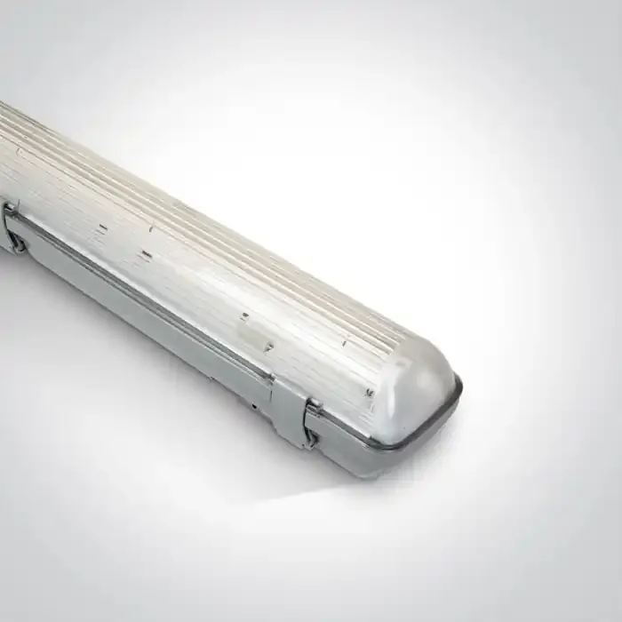 Grey T8 LED Tubes IP65 Range Only suitable for T8 LED tubes Complies with standard EN60598-1 and any other specificstandards.
