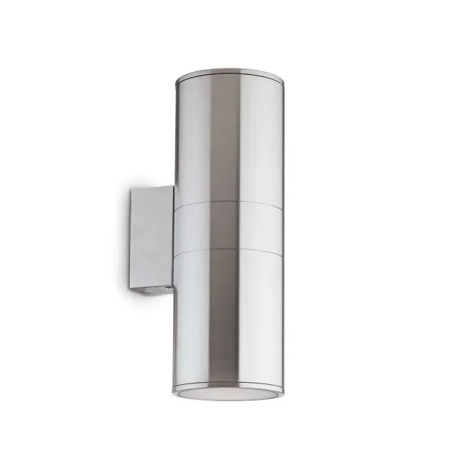 Gun AP2 2 Light Aluminium Up and Down 11cm IP54 Wall Light