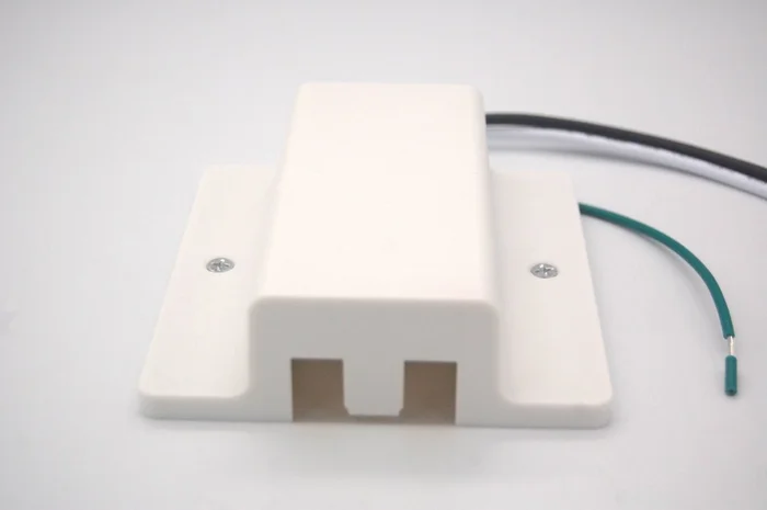 H Track Light Floating Canopy Feed – Single Circuit 3 Wire – White Finish