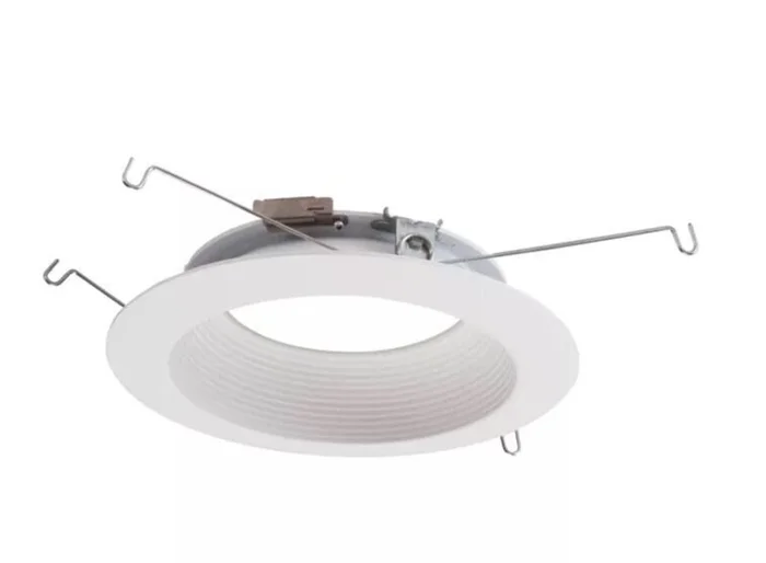Halo Lighting 596WB 5″ Shallow Baffle Trim for ML56 Recessed LED Modules, White