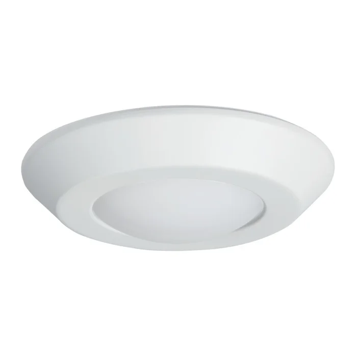 Halo Lighting BLD4089SWH 4″ Surface Backlit LED Downlight, 800 Lumens, 90 CRI, CCT Selectable (2700K, 3000K, 3500K, 4000K, 5000K), Matte White