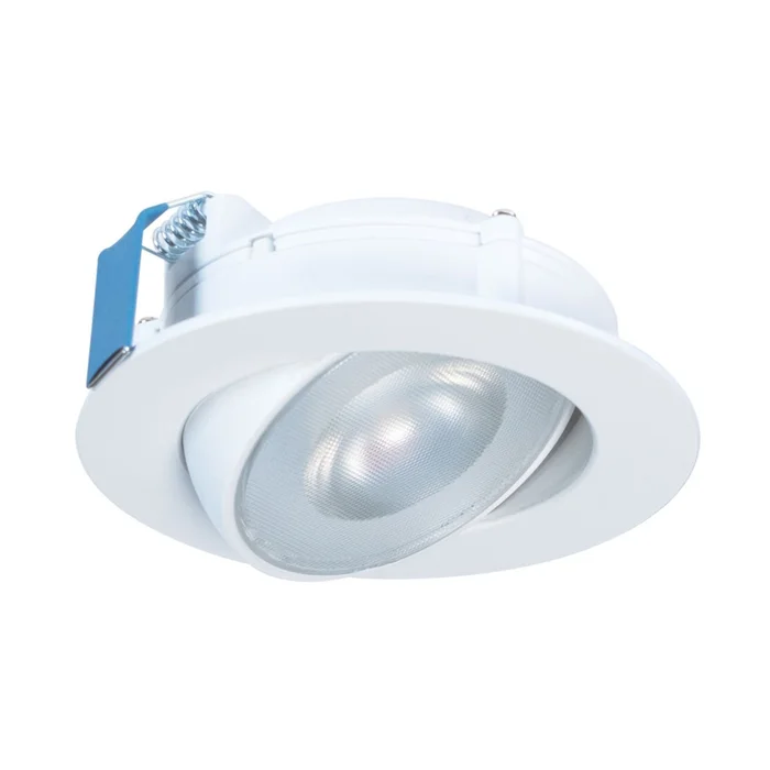 Halo Lighting HLA406VWFL9FS1EMW 4″ MicroEdge Round LED Downlight, CCT Selectable (2700K, 3000K, 3500K, 4000K, 5000K), Very Wide Flood, Matte White