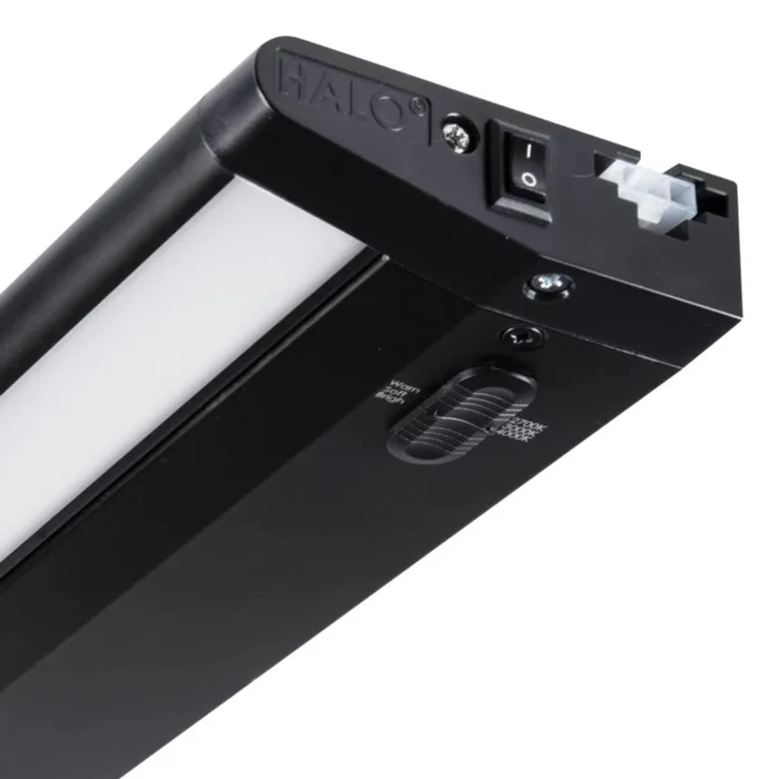 Halo Lighting HU1148D9SMB 48″ Dimmable LED Undercabinet Light, Selectable CCT (2700K/3000K/4000K), Matte Black