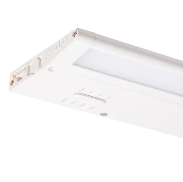 Halo Lighting HU30BSC24P 24″ Dimmable Premium LED Undercabinet Light with USB Output, Selectable CCT (2700K/3000K/3500K/4000K), White