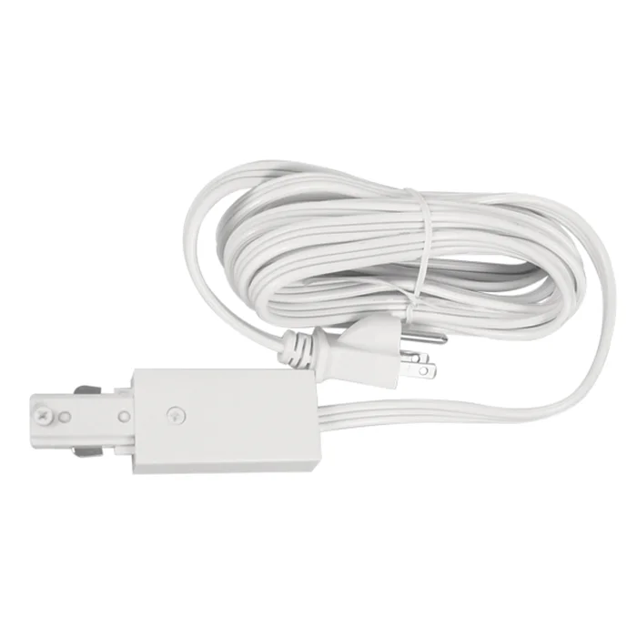 Halo Lighting L950P Cord and Plug Connector for Single Circuit Track, White