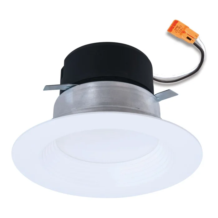 Halo Lighting LT4069FS351EWHR 4″ LED Downlight, 600 Lumens, 90 CRI, CCT Selectable (3000K, 4000K, 5000K), Matte White Flange