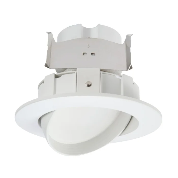 Halo Lighting RA4069S1EWHR 4″ LED Module, Adjustable Gimble, CCT Selectable (2700K, 3000K, 3500K, 4000K, 5000K), Matte White Baffle