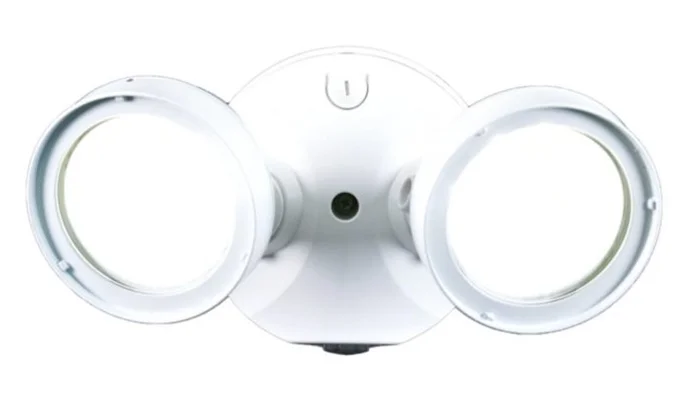 Halo Lighting TGS2S402FSRB Outdoor LED Double Head Square Floodlight, Lumen Selectable (Max. 2500 Lumens), 4000K, Bronze