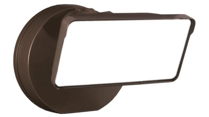 Halo Lighting TGS3S301FSRW Outdoor LED Single Head Square Floodlight, Lumen Selectable (Max. 3000 Lumens), 3000K, White