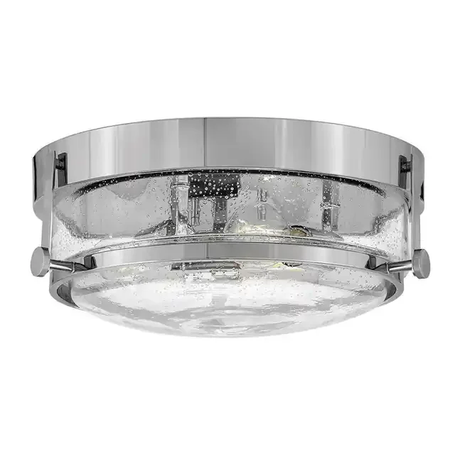 Harper 3 Light Polished Chrome with Clear Diffuser Flush Ceiling Light