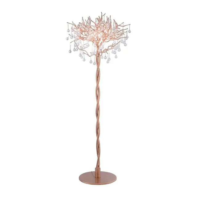 ICICLE 5 Light Aged Brass Floor Lamp
