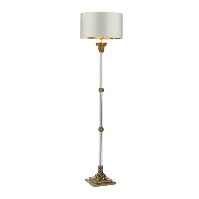 IMPERIAL Glass and Bronze Floor Lamp Base Only