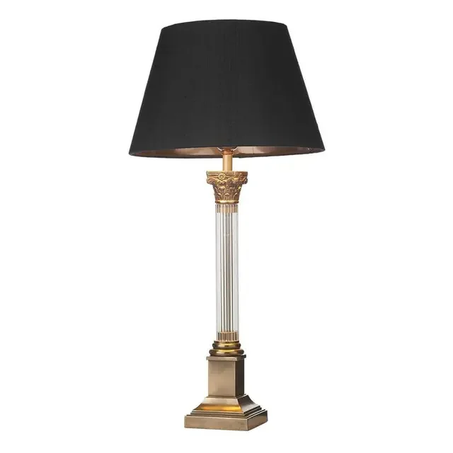 IMPERIAL Glass and Bronze Table Lamp Base Only