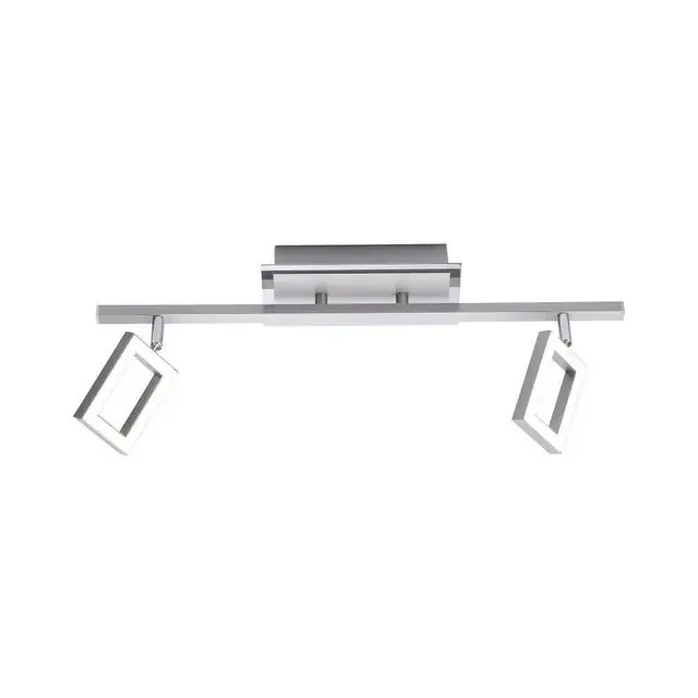 INIGO 2 Light Satin Chrome Bar Ceiling Light