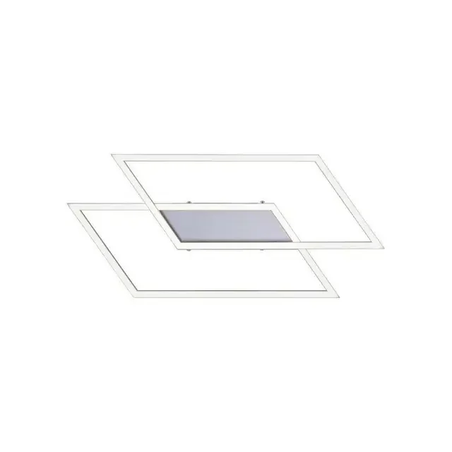 INIGO 53.8×24.2cm 2 Light Satin Chrome Ceiling Light