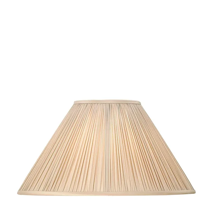 Interiors 1900 Matilda 20″ Oyster Pleated Conical Shade with Duplex Ring