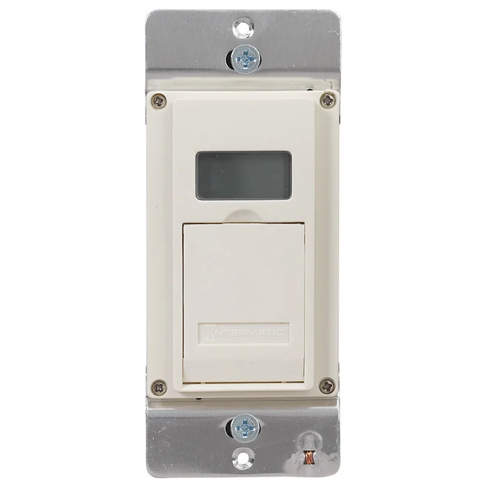 Intermatic EJ600A 7-Day Standard Programmable Timer, 120 VAC, 12A, Light Almond