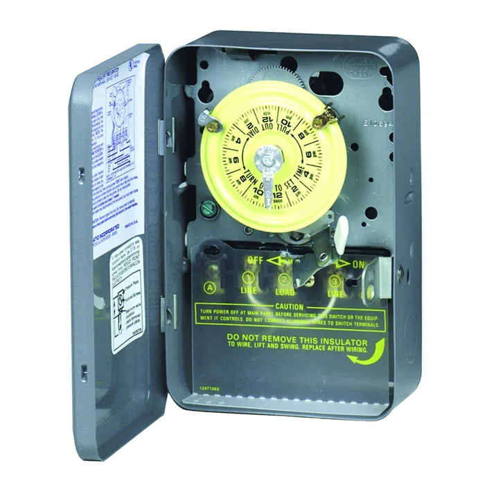 Intermatic WH40 Mechanical Water Heater Time Switch, 208-277 VAC, 60 Hz, DPST, 40A