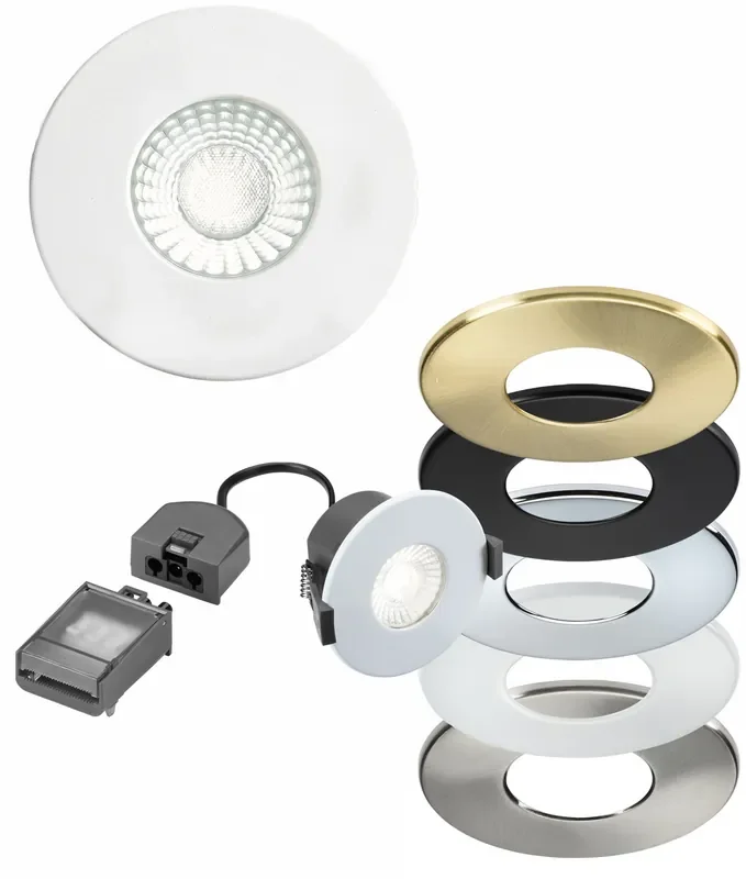 IP65 Fire Rated LED Downlight Adjustable Wattages & CCTs