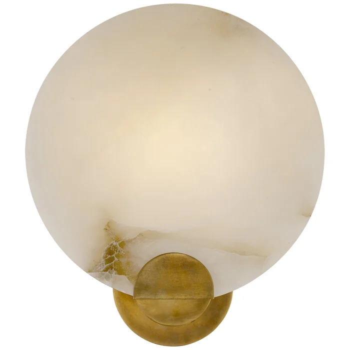 Iveala One Light Wall Sconce, Hand-Rubbed Antique Brass