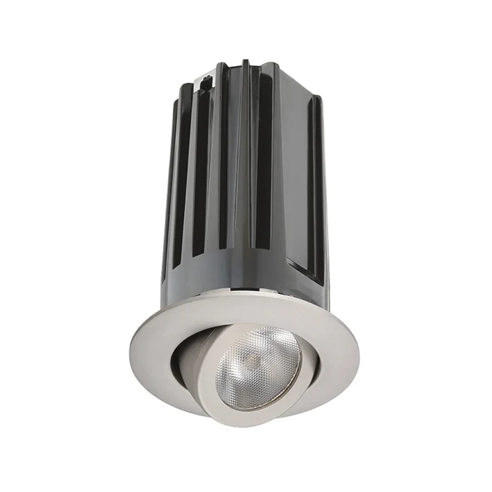 Juno Lighting 2LEDTRIM G2 ADJ 27K 90CRI SP SN Recessed 2″ LED Round Adjustable Trim, 2700K, 90 CRI, Spot Beam, Satin Nickel
