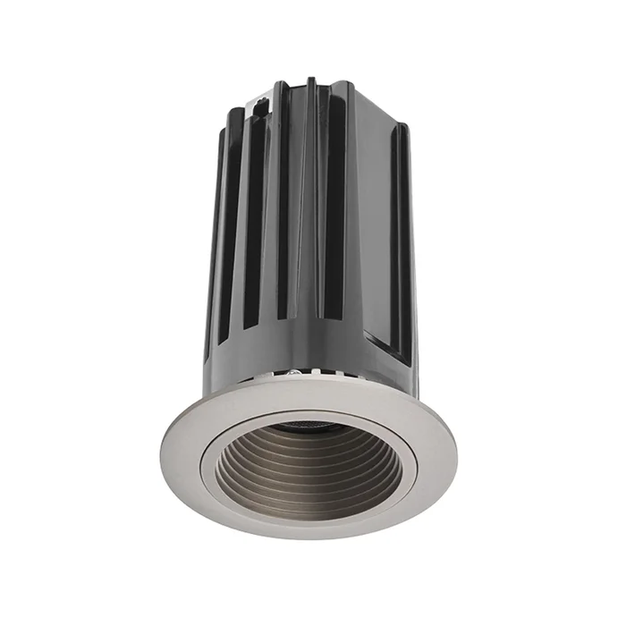 Juno Lighting 2LEDTRIM G2 DB 30K 90CRI SP SNSN Recessed 2″ LED Downlight Baffle Trim, 3000K, 90 CRI, Spot Beam, Satin Nickel Baffle with Satin Nickel Trim Ring