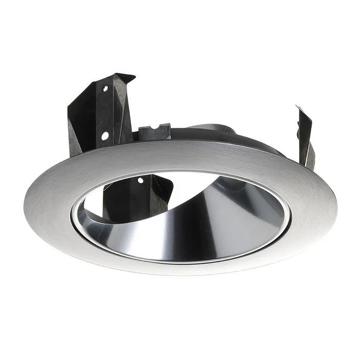 Juno Lighting 47L PTSC 4″ Adjustable Angle Cut Cone Trim, Pewter Alzak Cone with Satin Chrome Trim Ring
