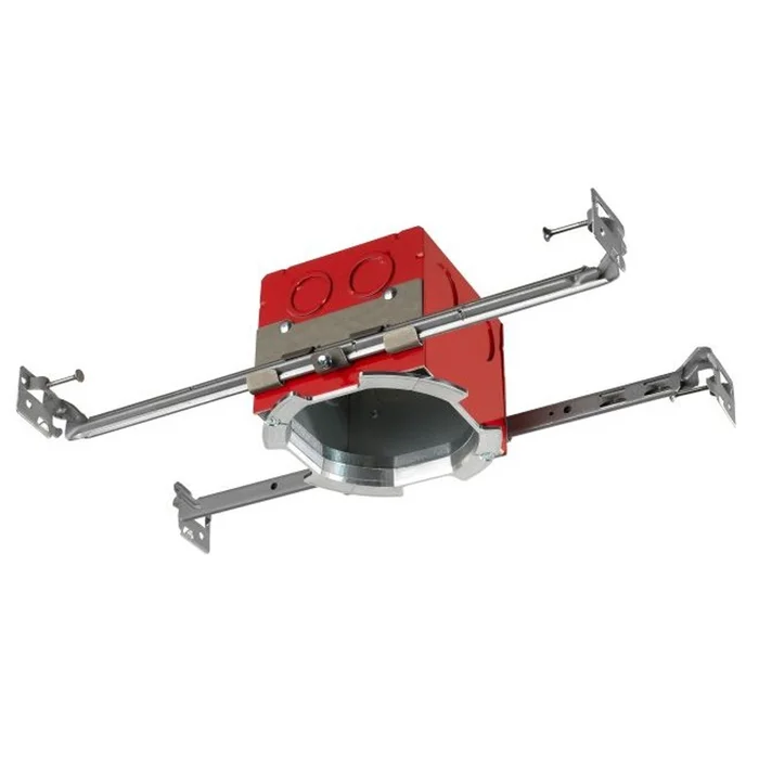 Juno Lighting IC1JB 4RLA G2 06LM 30K 90CRI NFL 120 FRPC WH 4″ LED IC-Rated New Construction Junction Box Housing, 600 Lumens, 3000K, Narrow Flood Distribution, White