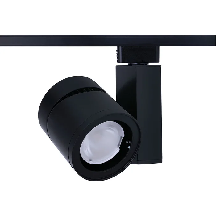 Juno Lighting T388L 30K 90CRI PDIM SP BL 55W Vertical LED Cylinder, Phase Dimmable, 3000K, 90 CRI, Spot Beam, Black