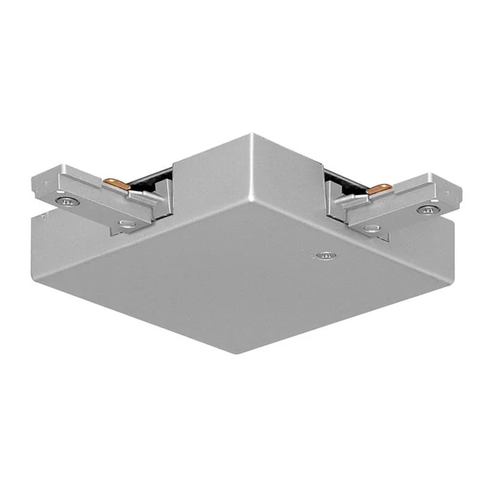 Juno Lighting TU35 SL T-Bar Adjustable Joiner Feed for Trac-Master Two Circuit Track, Silver
