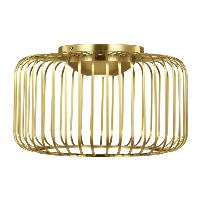 Kai LED Flush Mount in Plated Brass (182|700FMKAI15BR-LED930)