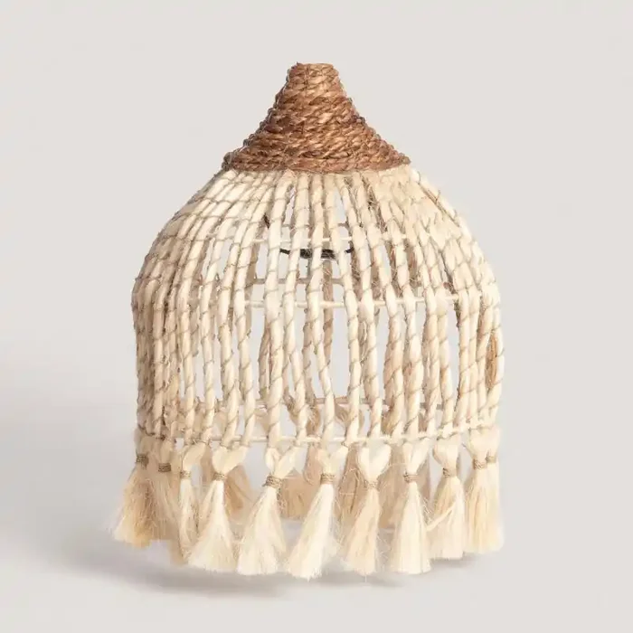 Kempo Buki Rattan & Ramie Pendant Lampshade ILUZZIA – Ledkia