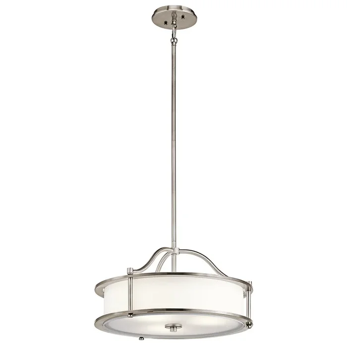 Kichler KL-EMORY-P-S-CLP Emory 3 Light Pewter Small Pendant/Semi-Flush Ceiling Light