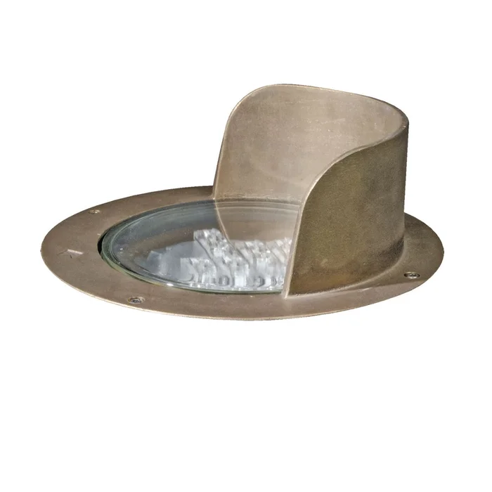 Kim Lighting LTV81-HS-NF-36L-4K-UV-SR-RCA81 Lightvault 13″ LED Half Shield In-Grade Light, 120-277V, Slip-Resistant Lens, Narrow Flood Distribution, 4000K