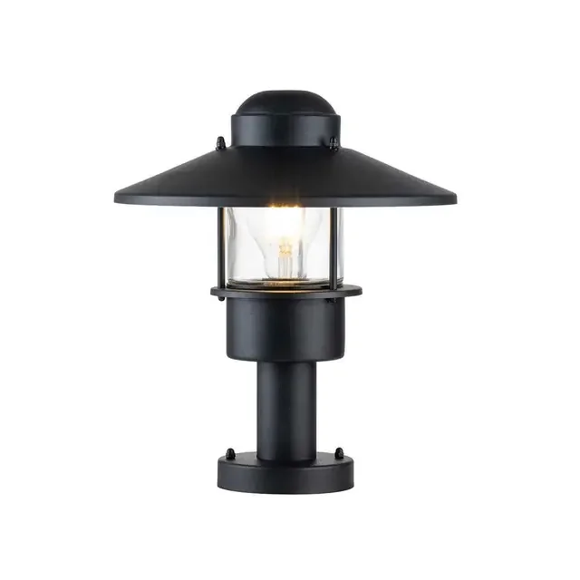Klampenborg Black IP44 Top Post Light