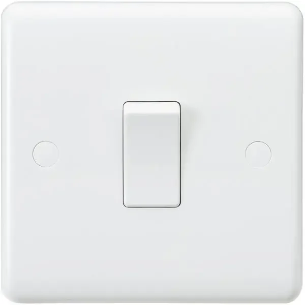 Knightsbridge White Plastic Light Switches