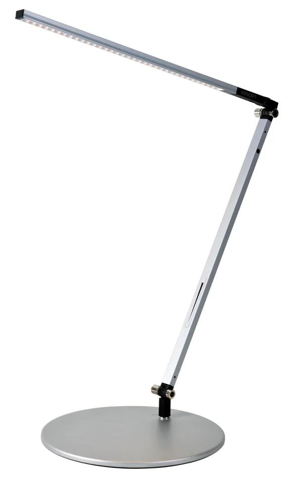 Koncept AR1000-CD-SIL-DSK Z-Bar LED Desk Lamp, Silver