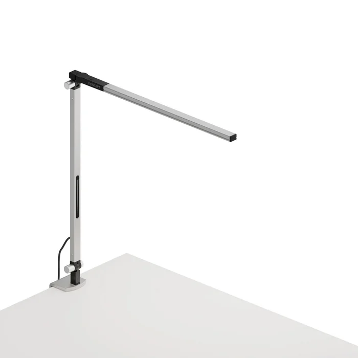 Koncept AR1100-CD-SIL-CLP Z-Bar LED Desk Lamp, Silver