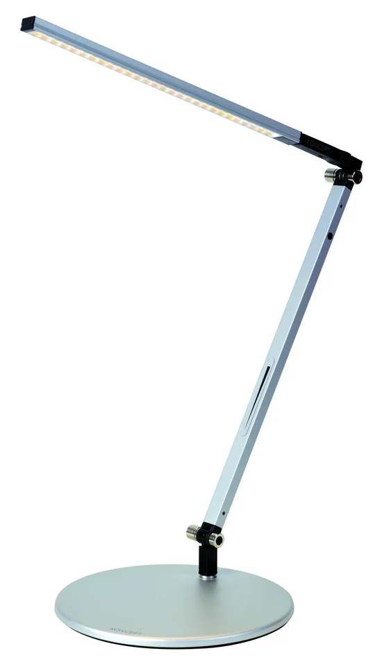 Koncept AR1100-CD-SIL-DSK Z-Bar LED Desk Lamp, Silver