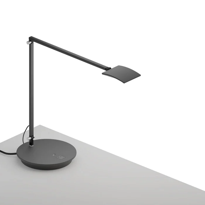 Koncept AR2001-MBK-PWD Mosso LED Desk Lamp, Metallic Black