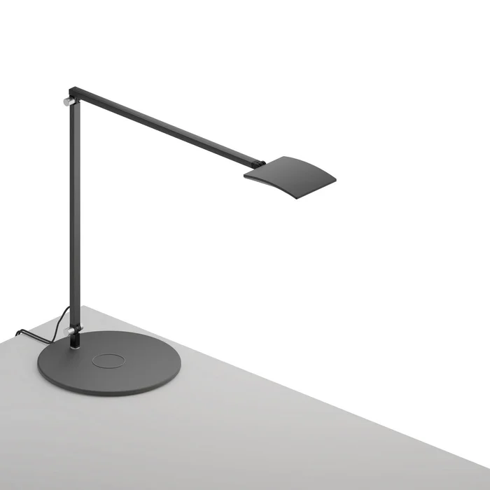 Koncept AR2001-MBK-QCB Mosso LED Desk Lamp, Metallic Black
