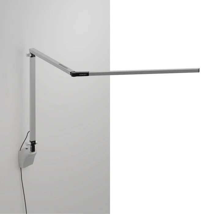 Koncept AR3000-CD-SIL-WAL Z-Bar LED Desk Lamp, Silver