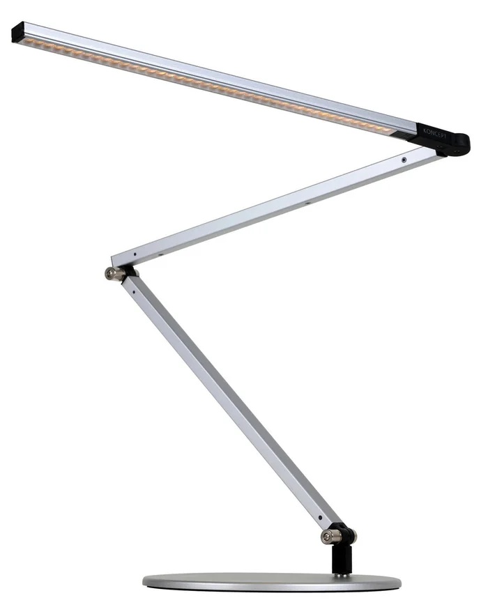 Koncept AR3000-WD-SIL-DSK Z-Bar LED Desk Lamp, Silver