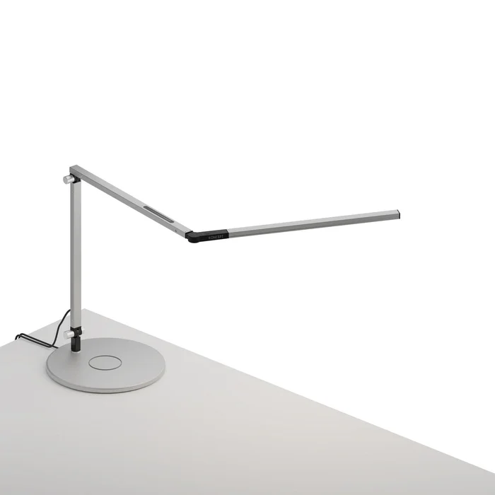 Koncept AR3100-WD-SIL-QCB Z-Bar LED Desk Lamp, Silver
