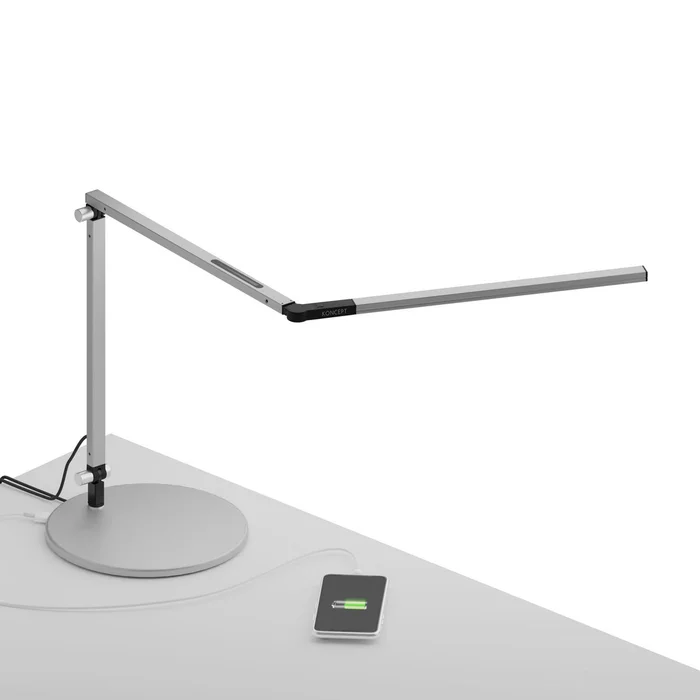 Koncept AR3100-WD-SIL-USB Z-Bar LED Desk Lamp, Silver