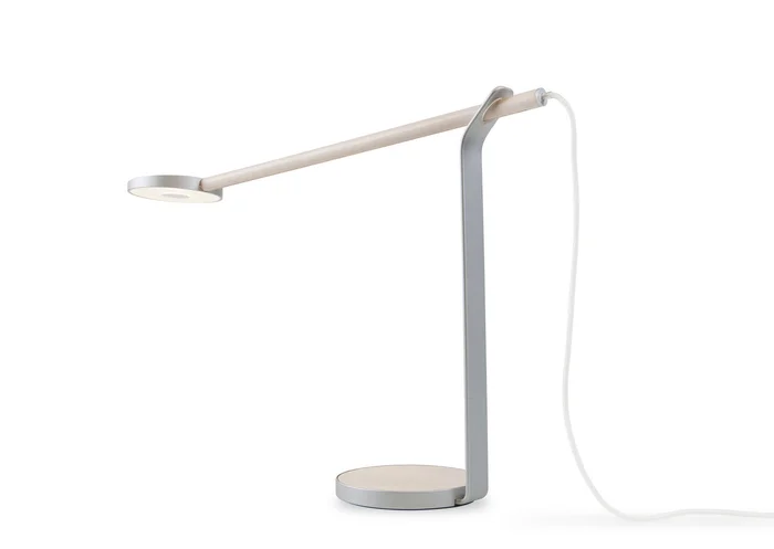 Koncept GR1-W-MPW-SIL-DSK Gravy LED Desk Lamp, Maple/Silver