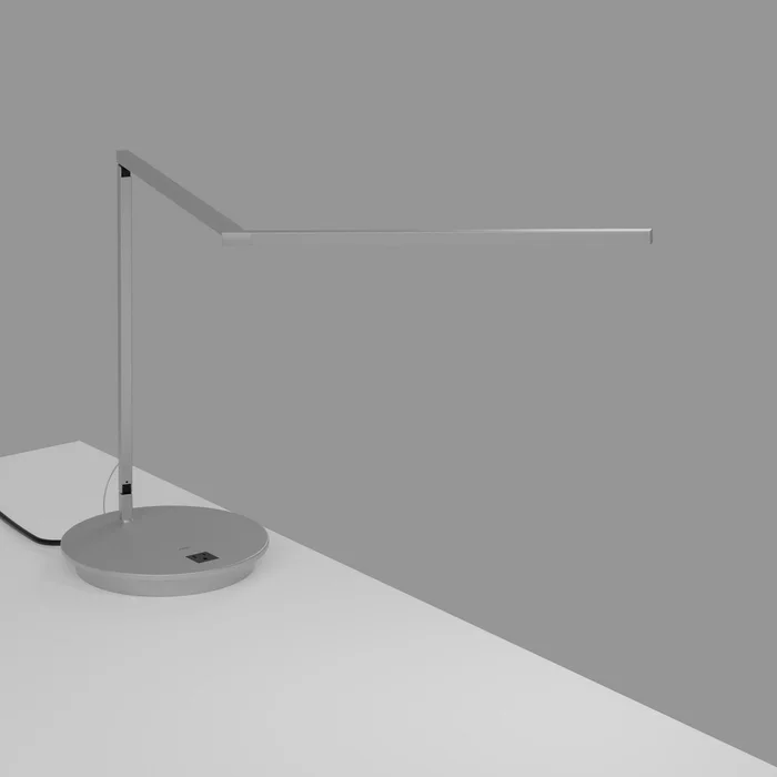 Koncept ZBD3000-D-SIL-STD-PWD Z-Bar LED Desk Lamp, Silver