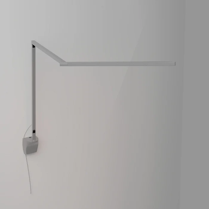 Koncept ZBD3000-W-SIL-STD-WAL Z-Bar LED Desk Lamp, Silver