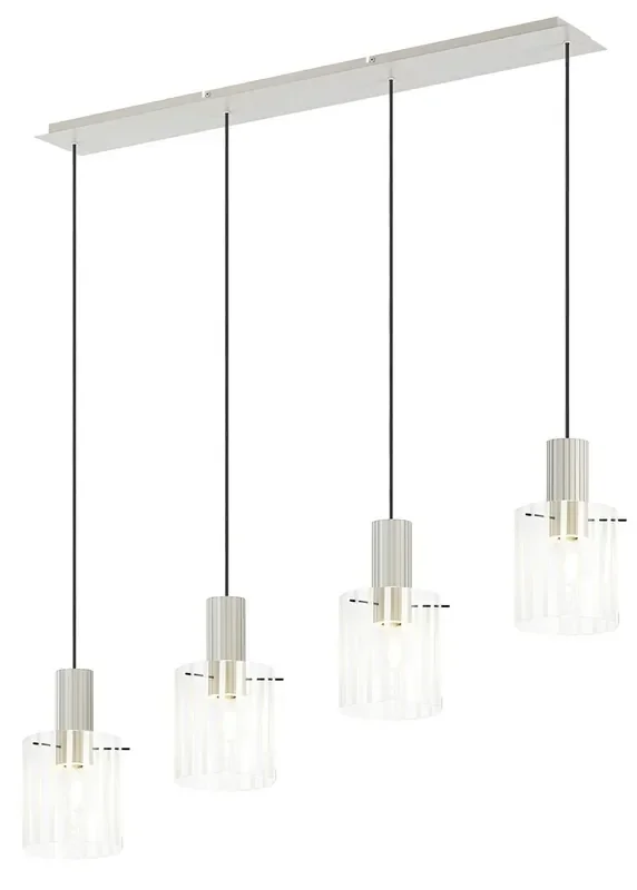 Lavish Ribbed Beige Linear Bar