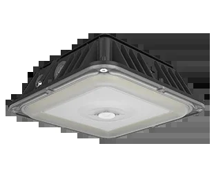 LED Canopy Light, 12,929 Lumen Max, Wattage and CCT Selectable,120-277V, Integrated Photocell, Battery Backup Option, Bronze or White Finish